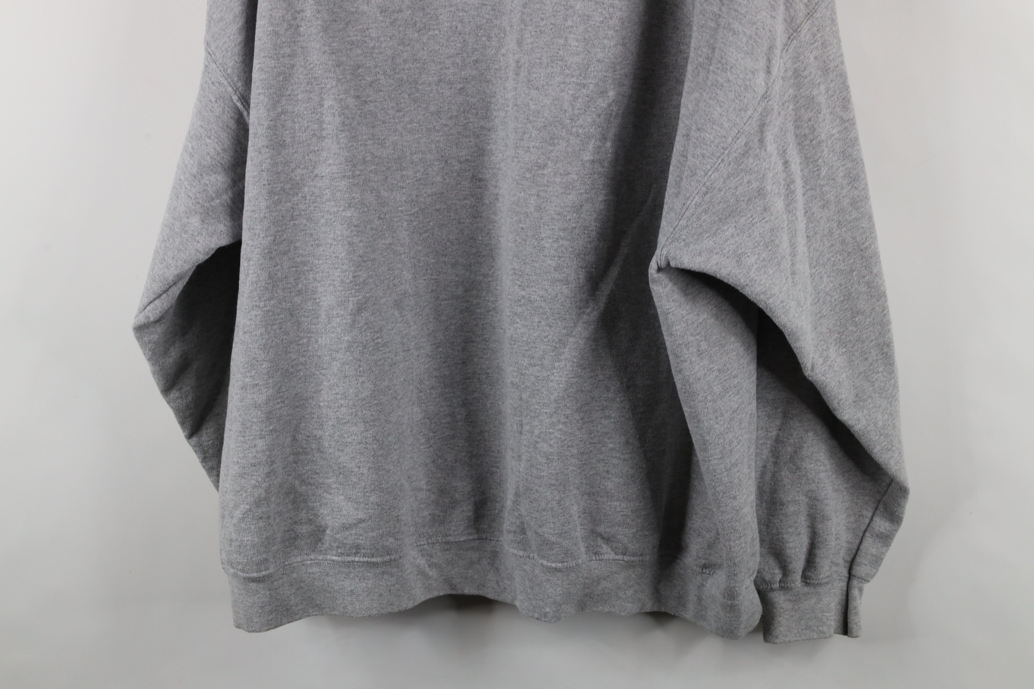 Vintage Vintage 90s Streetwear Blank Hoodie Sweatshirt Heather Gray Size US XXL / EU 58 / 5 - 11 Thumbnail