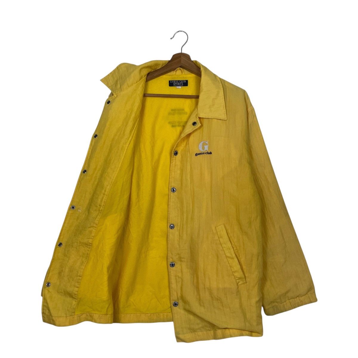 Guess Guess Club Sports Yellow Jacket Size US L / EU 52-54 / 3 - 9 Thumbnail