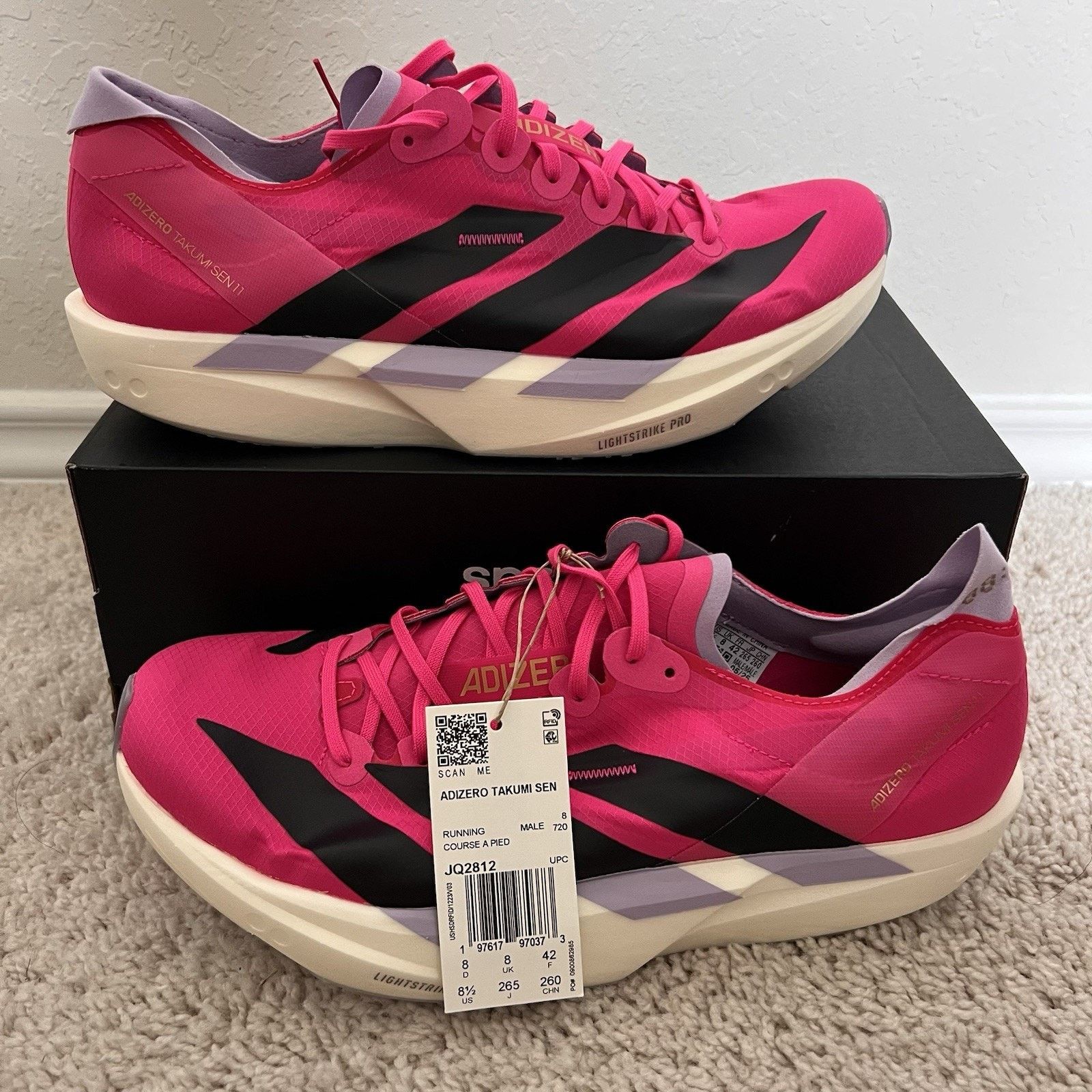 Adidas adidas Adizero Takumi Sen 11 Running Shoes Size 8.5 NWT Size US 8.5 / EU 41-42 - 1 Thumbnail
