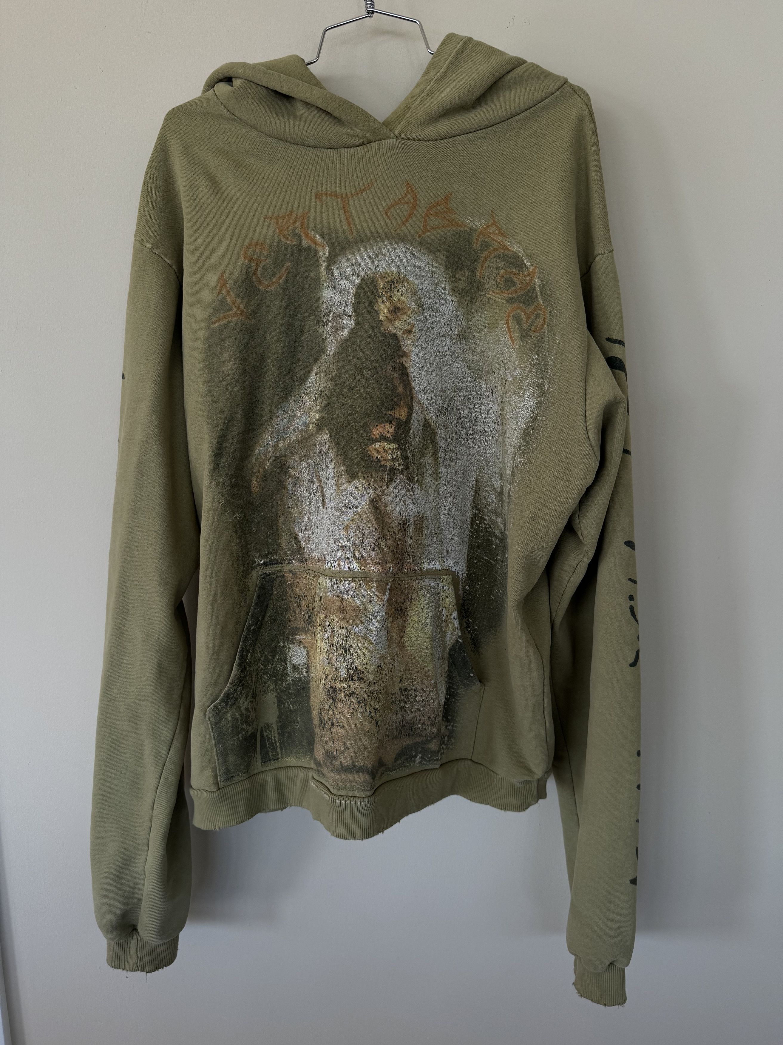 image of Nothing Without It Unreleased Vertabrae Hoodie in Green, Men's (Size Large)