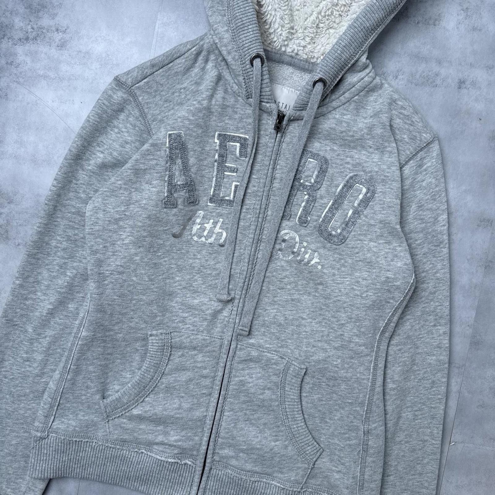 Aeropostale Y2K Aeropostale Fur Hoodie Zip Up Jacket Size S / US 4 / IT 40 - 2 Thumbnail
