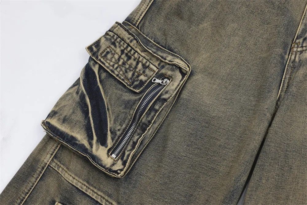 Japanese Brand × Vintage Streetwear Cargo Multi Pocket Loose Baggy Pants Jeans Size US 32 / EU 48 - 10 Thumbnail