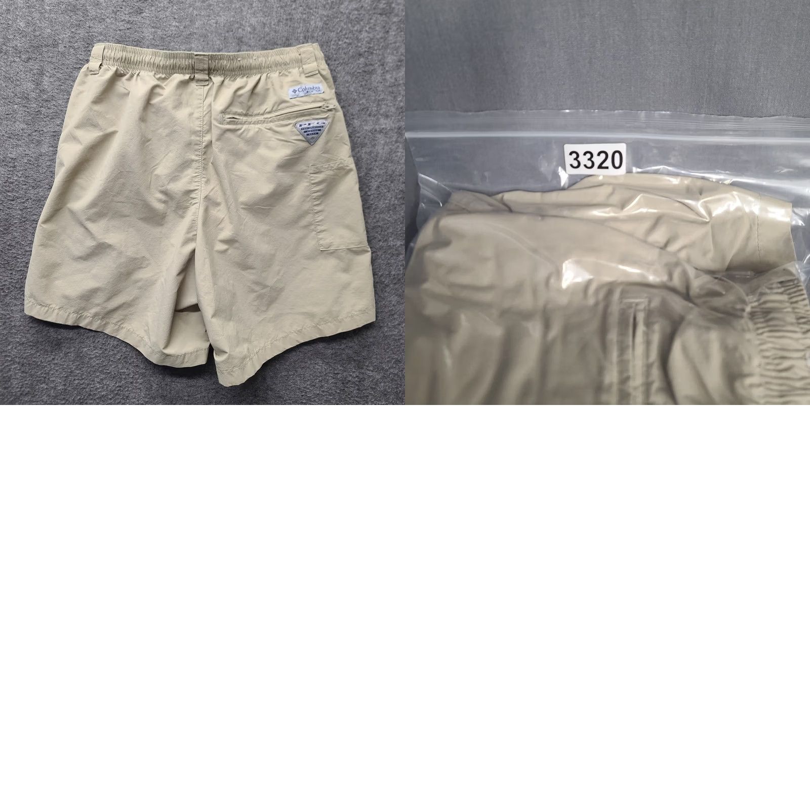 Vintage Columbia PFG Shorts Womens S Regular Beige Nylon Microfiber Cargo Front Zipper Logo Pocket Outdoors 6in Inseam Fall Spring Summer Fish Hiking Walking Size 28" / US 6 / IT 42 - 9 Thumbnail
