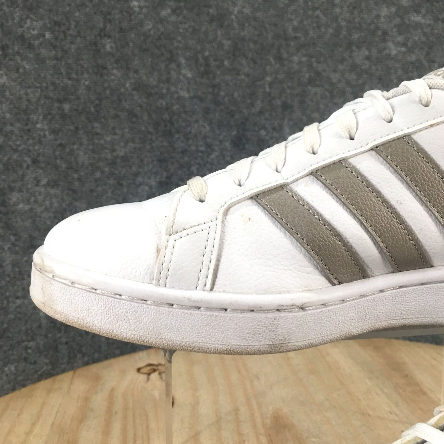 Adidas Adidas Sneaker Men 8.5 White Grand Court Lace Up Round Toe Casual Comfort F36485 Size US 9 / EU 42 - 4 Thumbnail