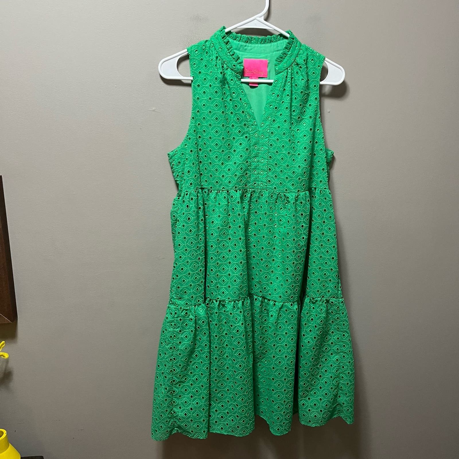 image of Lilly Pulitzer Novella Swing Agave Green Dress Size Small, Women's