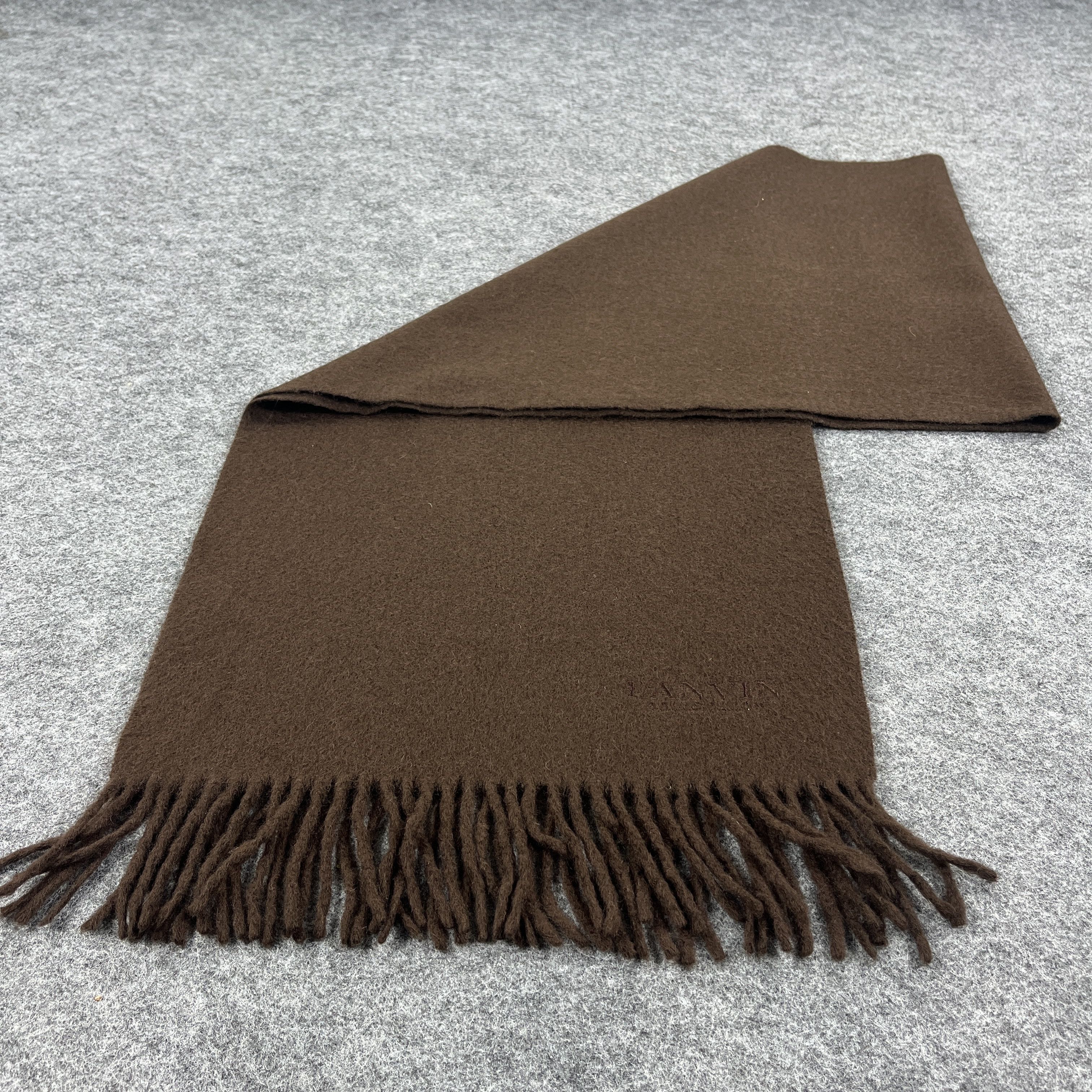 Lanvin Lanvin Cashmere Scarf / Muffler / Neckwear T1031 Size ONE SIZE - 4 Thumbnail