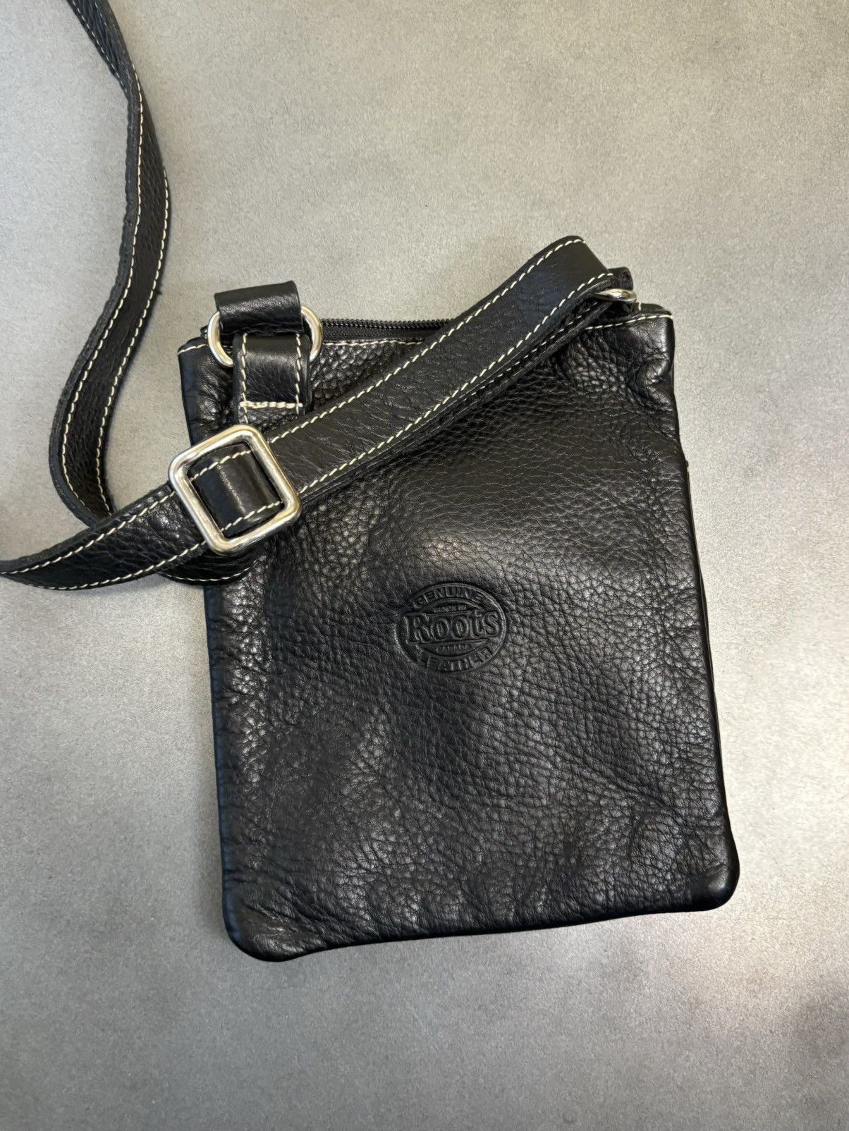Roots Vintage Roots Leather Bag Crossbody Belt Bag Mini Messenger Size ONE SIZE - 3 Thumbnail