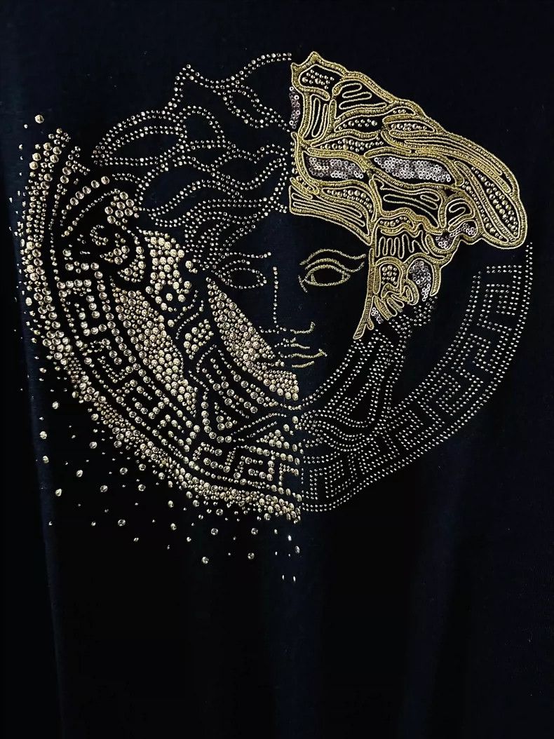 Versace Versace Gold thread embroidered Medusa cardigan Size US M / EU 48-50 / 2 - 3 Thumbnail