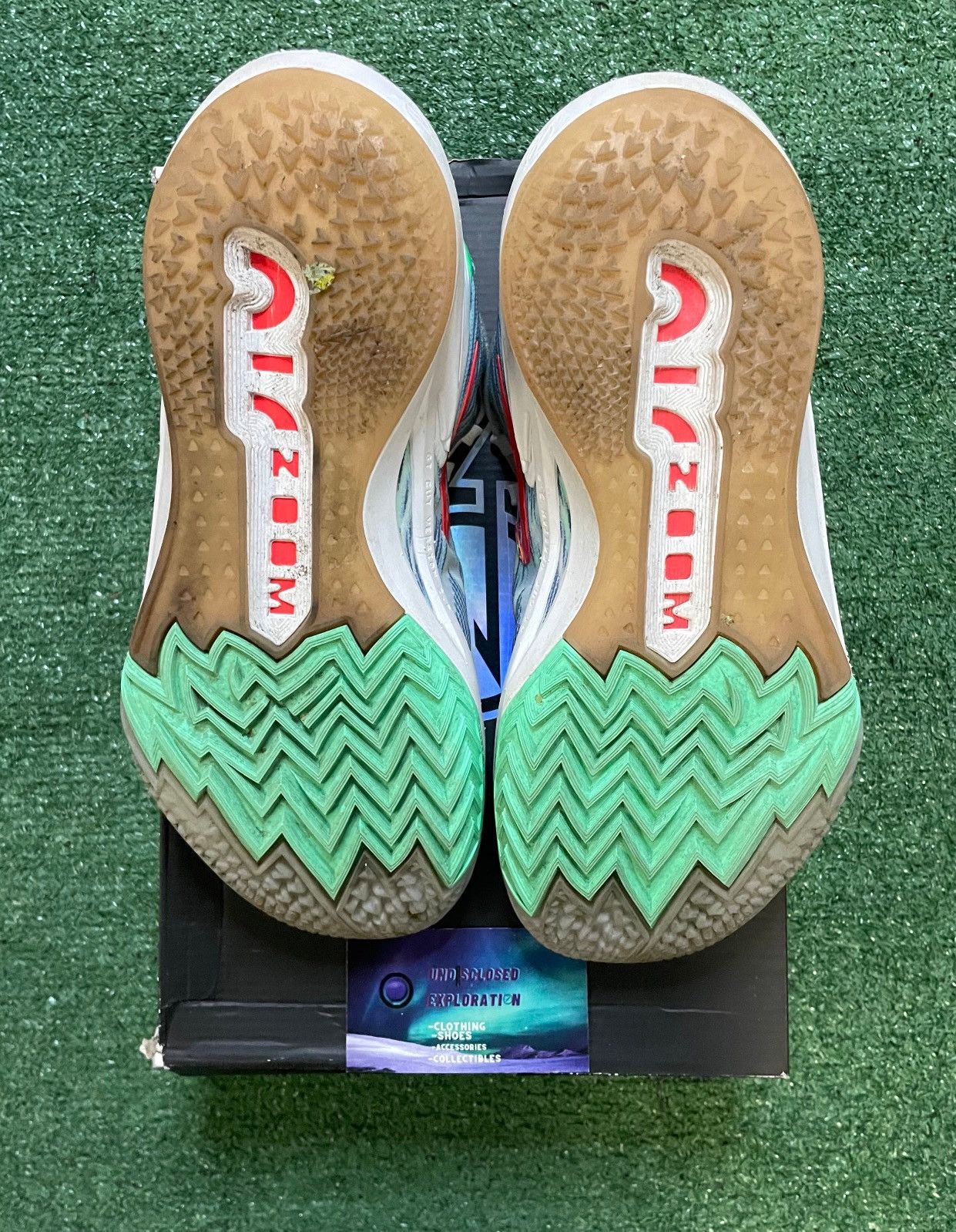 Nike Nike Zoom Gt cut 2 leche blue green glow size 9men/10.5women Size US 9 / EU 42 - 4 Thumbnail