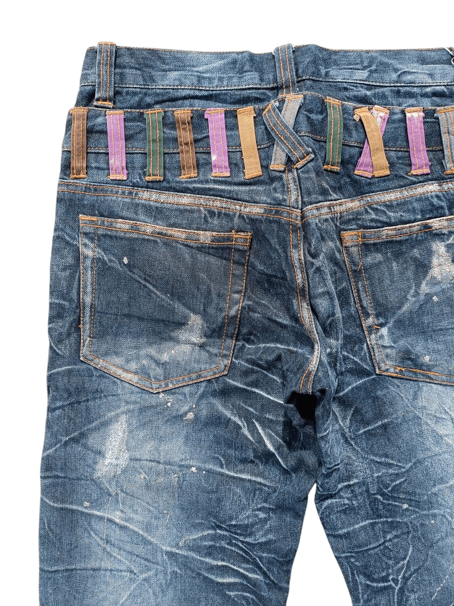 If Six Was Nine 💥VINTAGE NYLAUS JEANS DOUBLE WAIST DESIGN RARE Size US 32 / EU 48 - 6 Thumbnail