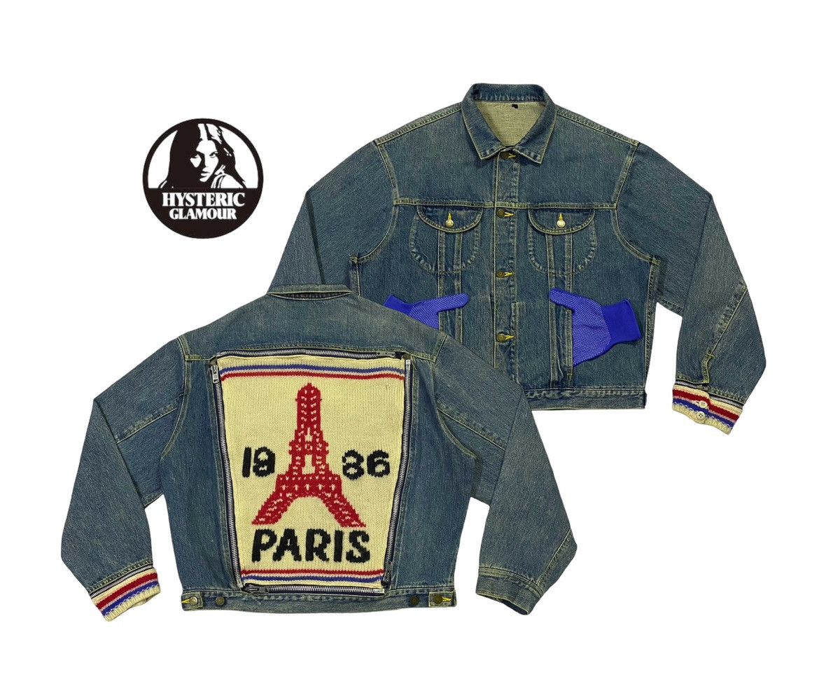 Hysteric Glamour Hysteric Glamour Paris Knit Patch Elfen Logo Denim Jacket Size US L / EU 52-54 / 3 - 1 Thumbnail