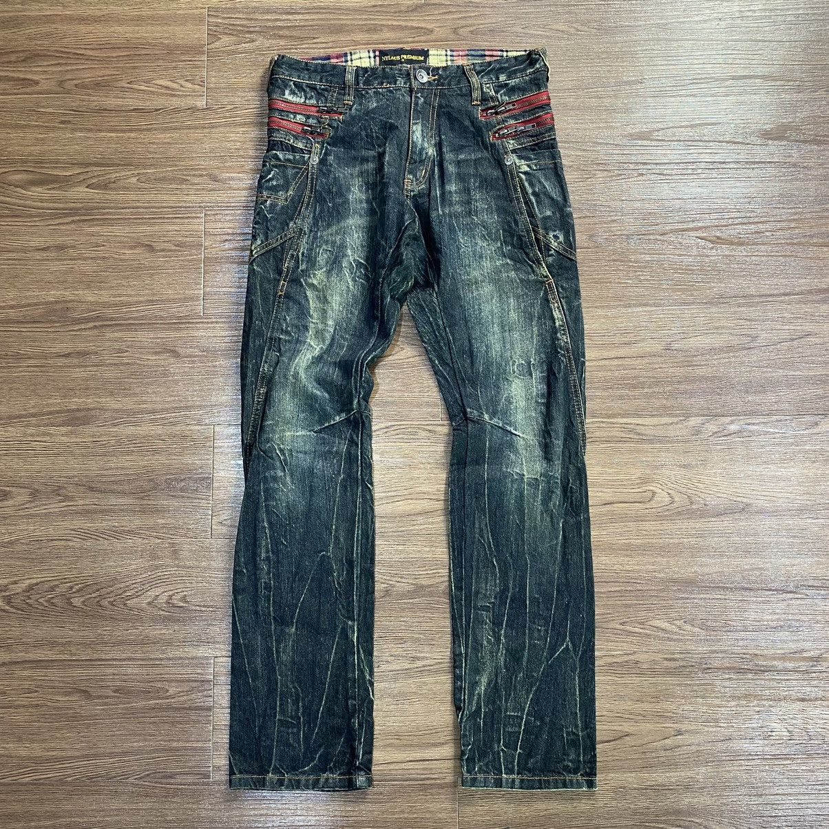 Hysteric Glamour Clawmark Nylaus Distressed Thunder Jeans Rusty Denim Size US 30 / EU 46 - 1 Thumbnail