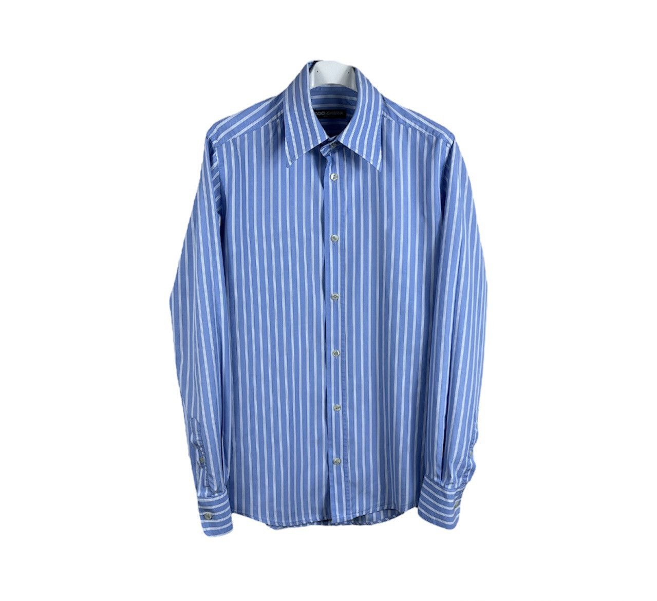 Dolce & Gabbana Dolce & Gabbana striped classic casual shirt with big collar Size US S / EU 44-46 / 1 - 1 Thumbnail