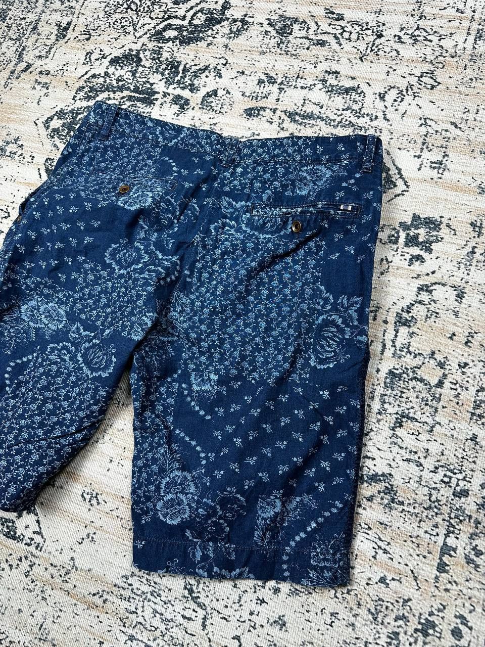 Edwin Edwin Japan Indigo Wash Printed Rail Bermuda Shorts Size US 32 / EU 48 - 10 Thumbnail