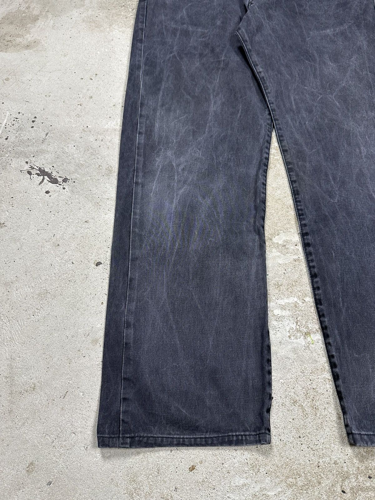 Diesel × Vintage ‼️ Vintage 90s Diesel Washed Black Grey Denim Pants Size US 38 / EU 54 - 3 Thumbnail