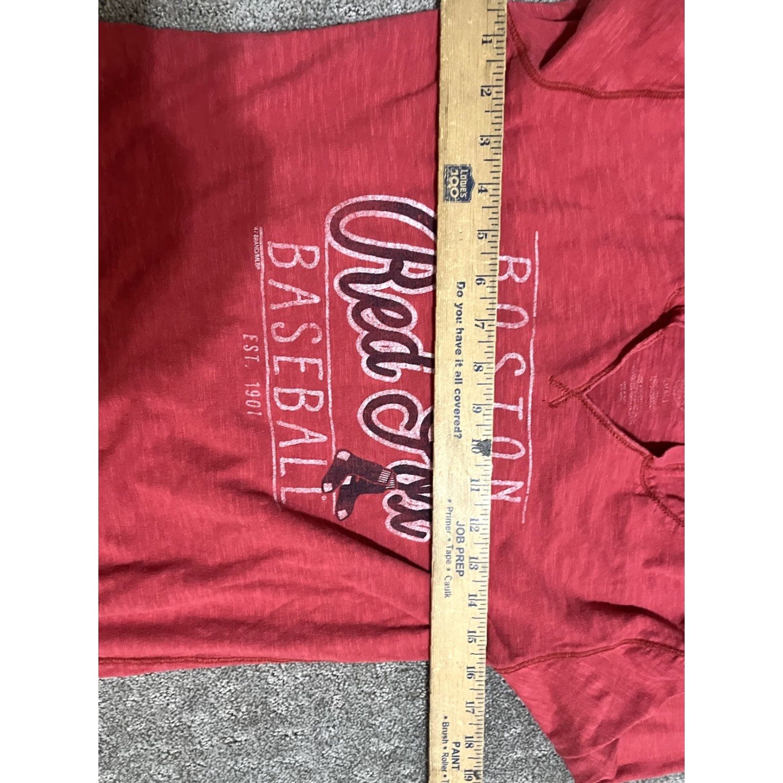 MLB VINTAGE Boston Red Sox Shirt MLB Baseball Hoodie Long Sleeve Red S Womens 90s Baseball Team Merch Logo Size S / US 4 / IT 40 - 4 Thumbnail