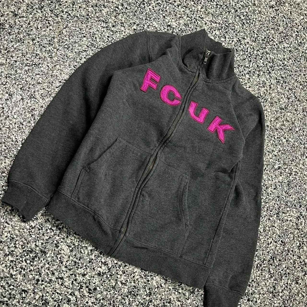 French Connection Vintage Y2K FCUK Zip Up Sweatshirt Size S / US 4 / IT 40 - 2 Thumbnail