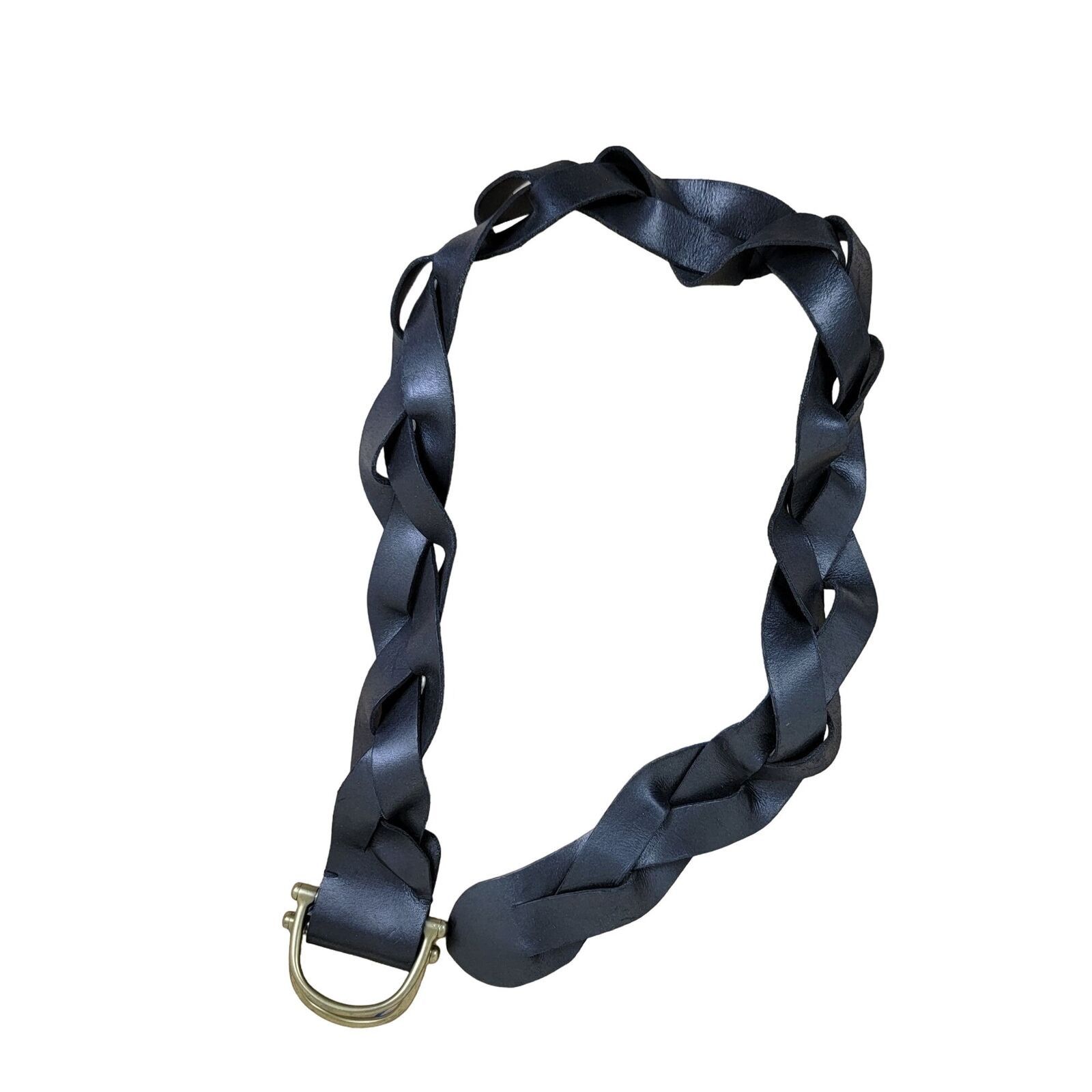 Polo Ralph Lauren Polo Ralph Lauren Woven Leather 3" Wide Belt D Ring Buckle Size ONE SIZE - 2 Thumbnail