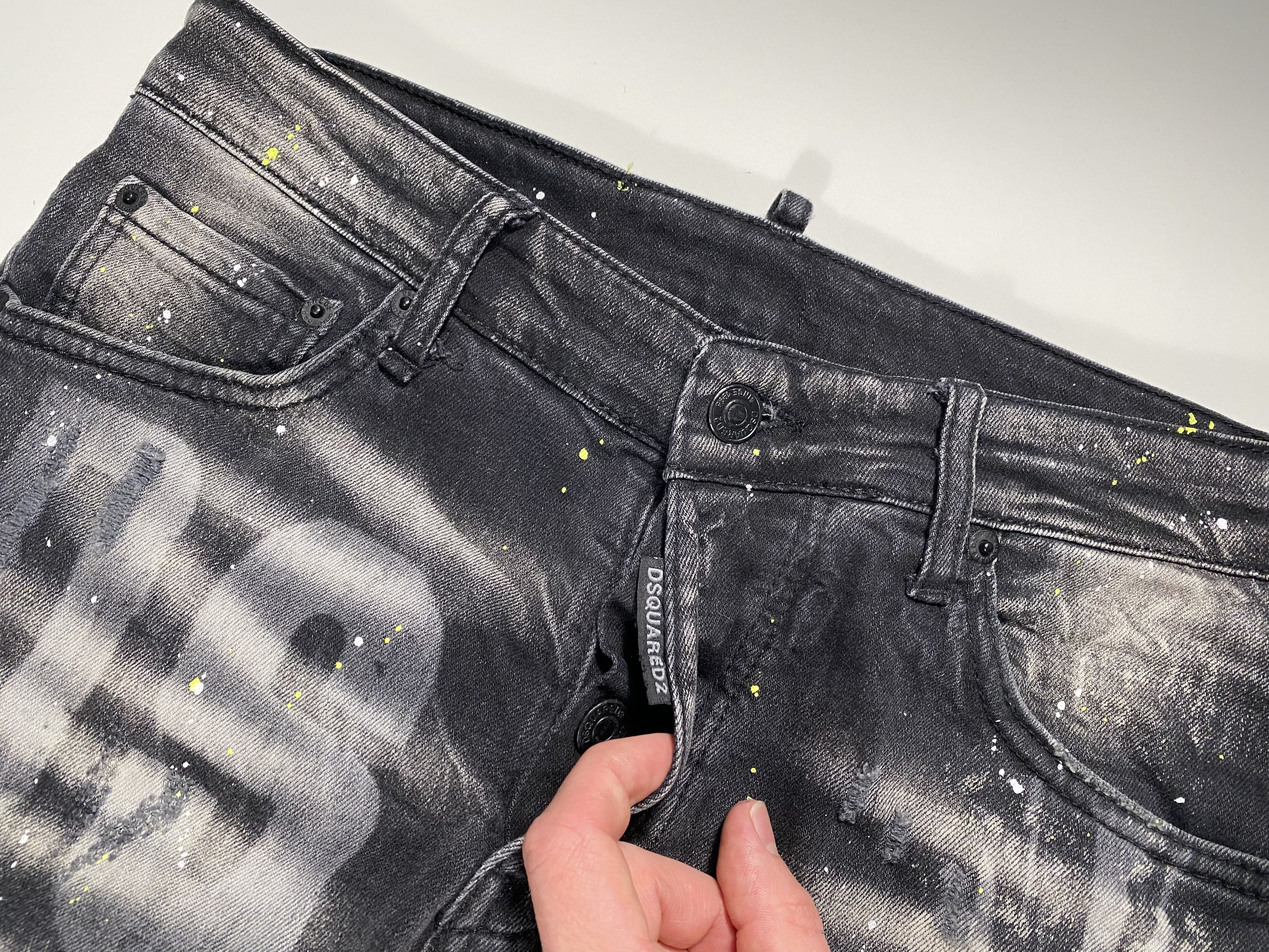 Dsquared2 Dsquared2 Dan Caten Distressed Cool Guy Jeans Black 31x32 Size US 31 - 4 Thumbnail