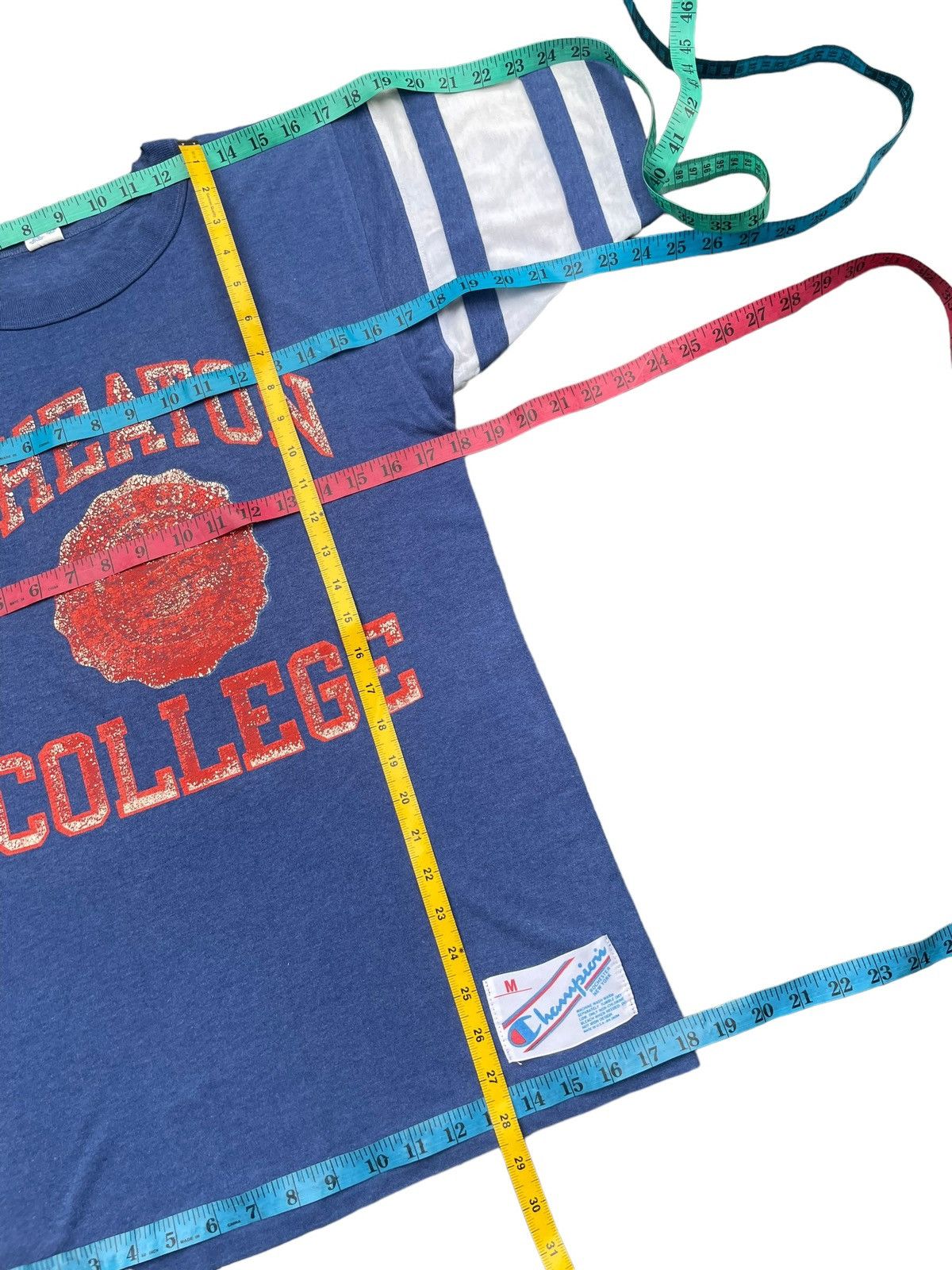 Champion × Vintage Vintage Champion Wheaton College Tshirt Size US S / EU 44-46 / 1 - 9 Thumbnail