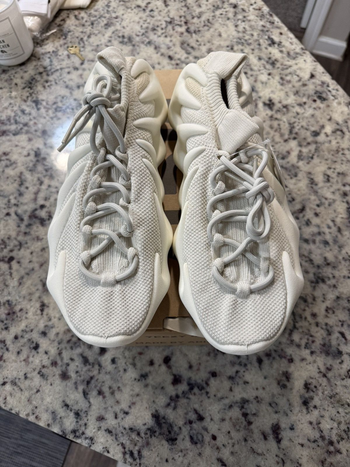 Yeezy Adidas Yeezy 450 Cloud White Size US 12 / EU 45 - 2 Thumbnail