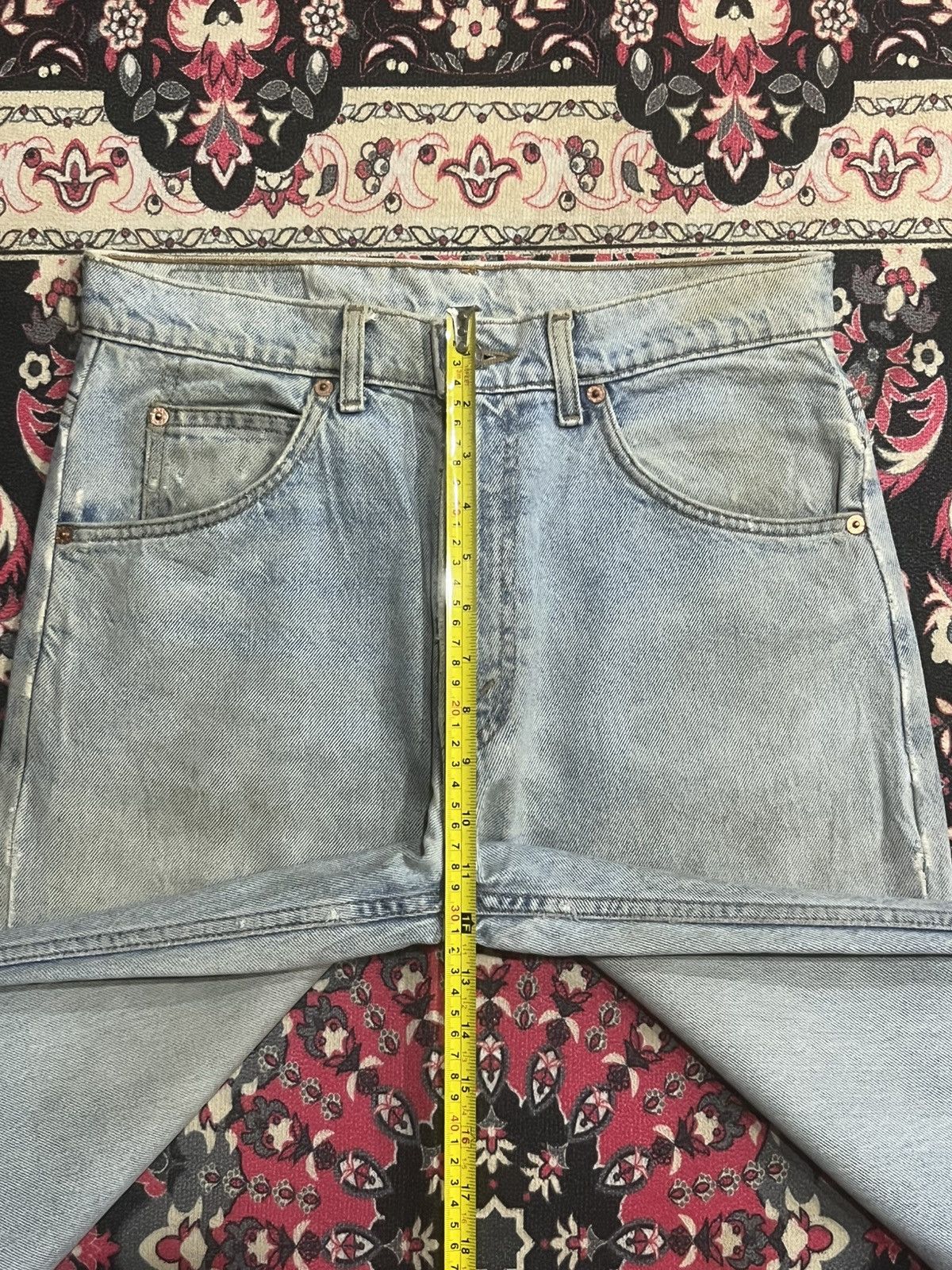 Levi's Vintage Levi’s 610 Orange Tab Light Washed Frayed Leg Jeans Size US 31 - 15 Thumbnail