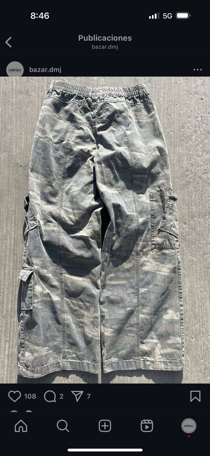 Vintage Camo baggy jeans Size US 28 / EU 44 - 2 Thumbnail