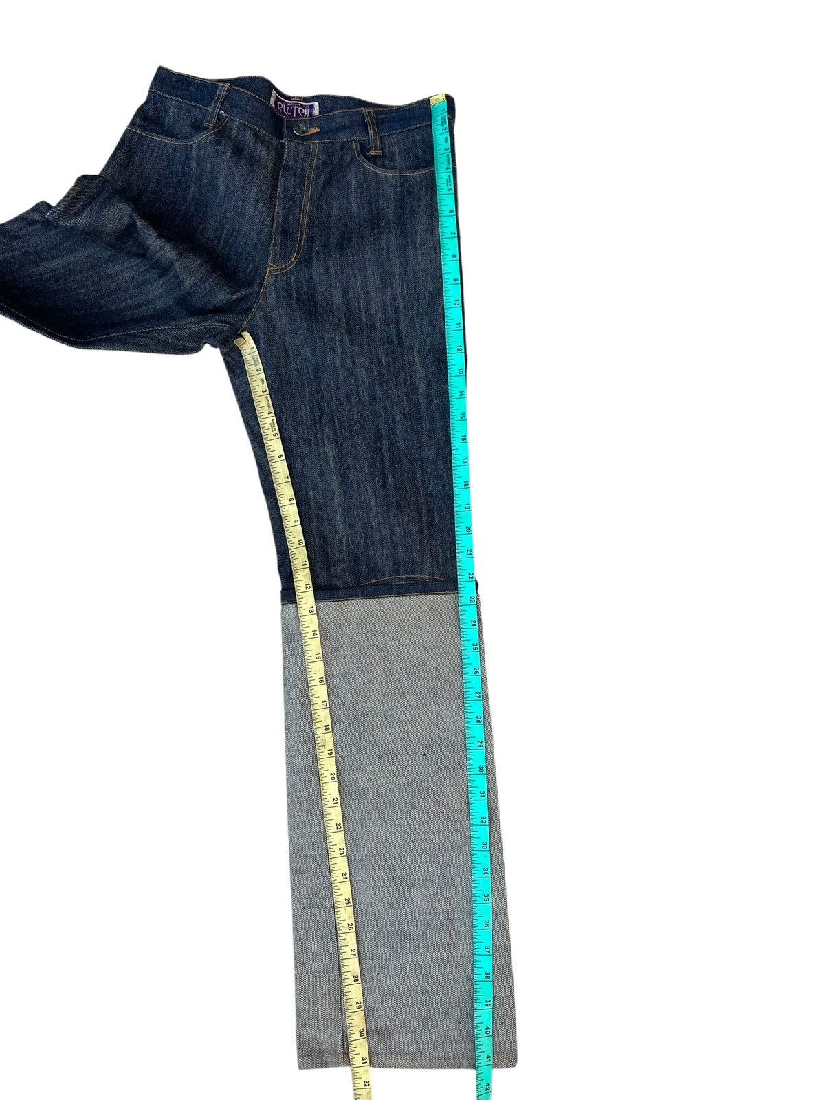 Vintage CLUTCH Japan Folded Leg Redline Selvedge Denim Size US 30 / EU 46 - 6 Thumbnail