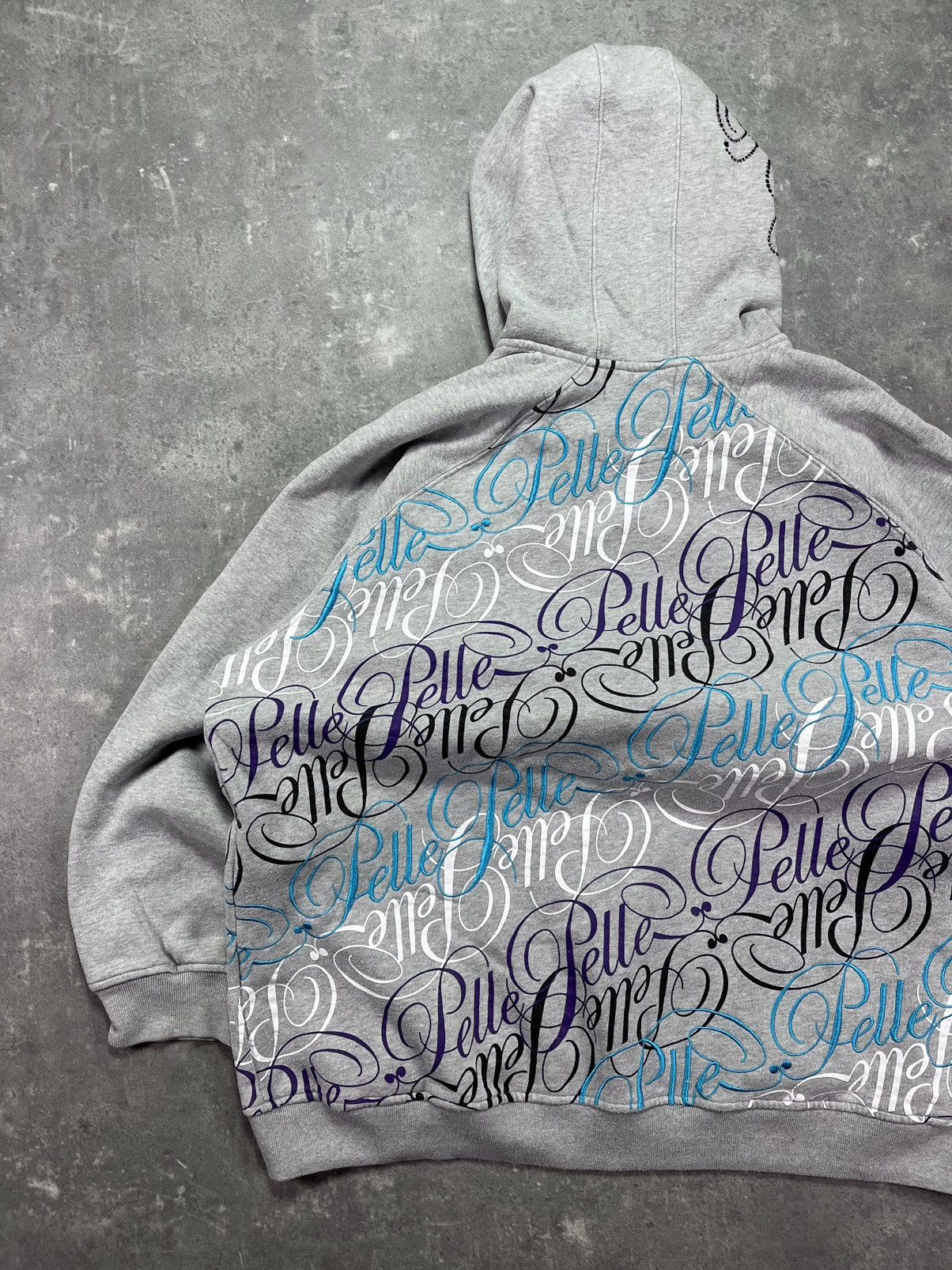 Pelle Pelle Pelle Pelle Multilogo Printed Embroidered Baggy Zip Hoodie Size US XXL / EU 58 / 5 - 12 Thumbnail