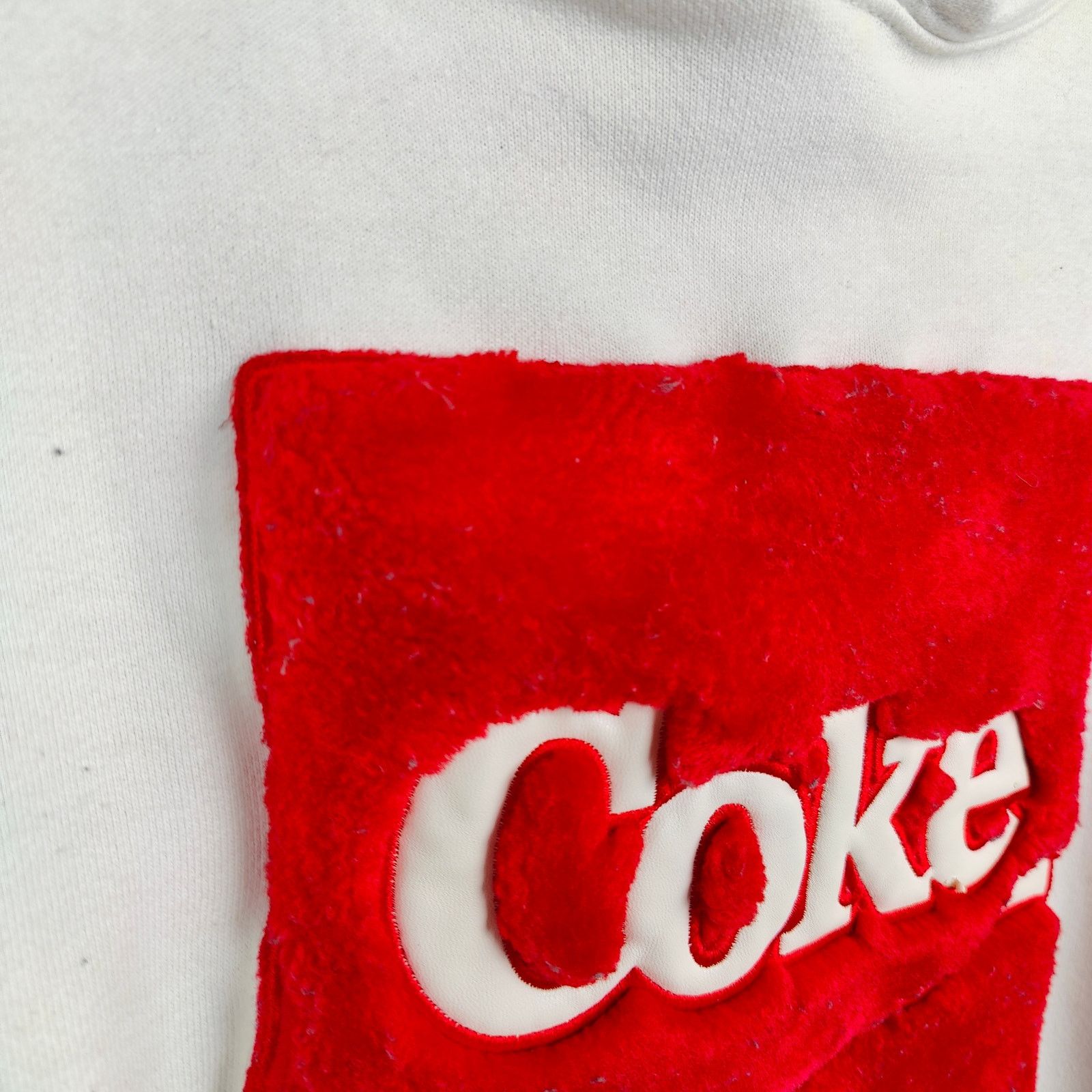 Joyrich Joyrich x Coke Flocked Sweatshirt Size Small White Cotton Size US S / EU 44-46 / 1 - 3 Thumbnail