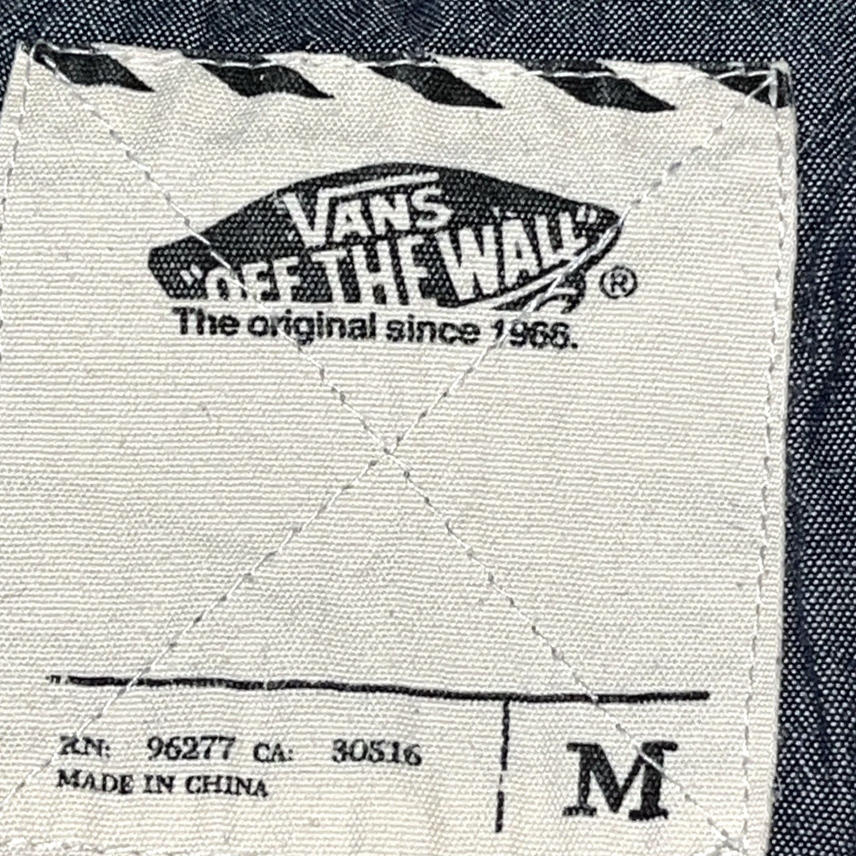 Vans VANS Off The Wall Hooded Pullover Shirt Mens Medium Gray Knit Button Neck Henley Crew Neck Long Sleeve 2 Tone 90s Skate Surfer Pocket Size US M / EU 48-50 / 2 - 4 Thumbnail