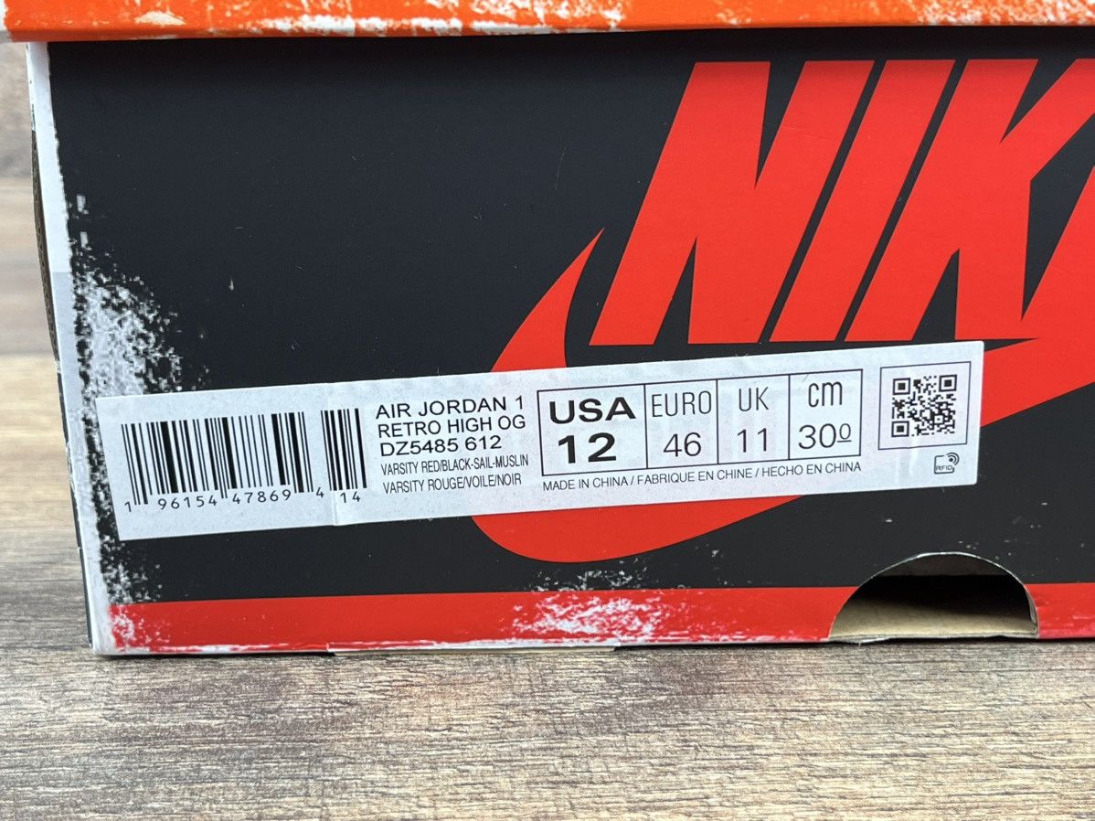 Jordan Brand Air Jordan 1 Retro High OG Chicago Lost & Found Size US 12 / EU 45 - 9 Thumbnail