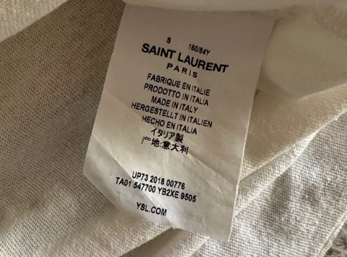 Yves Saint Laurent Saint Laurent SLP 18SS White Star Short sleeved T-shirt Size US S / EU 44-46 / 1 - 6 Thumbnail