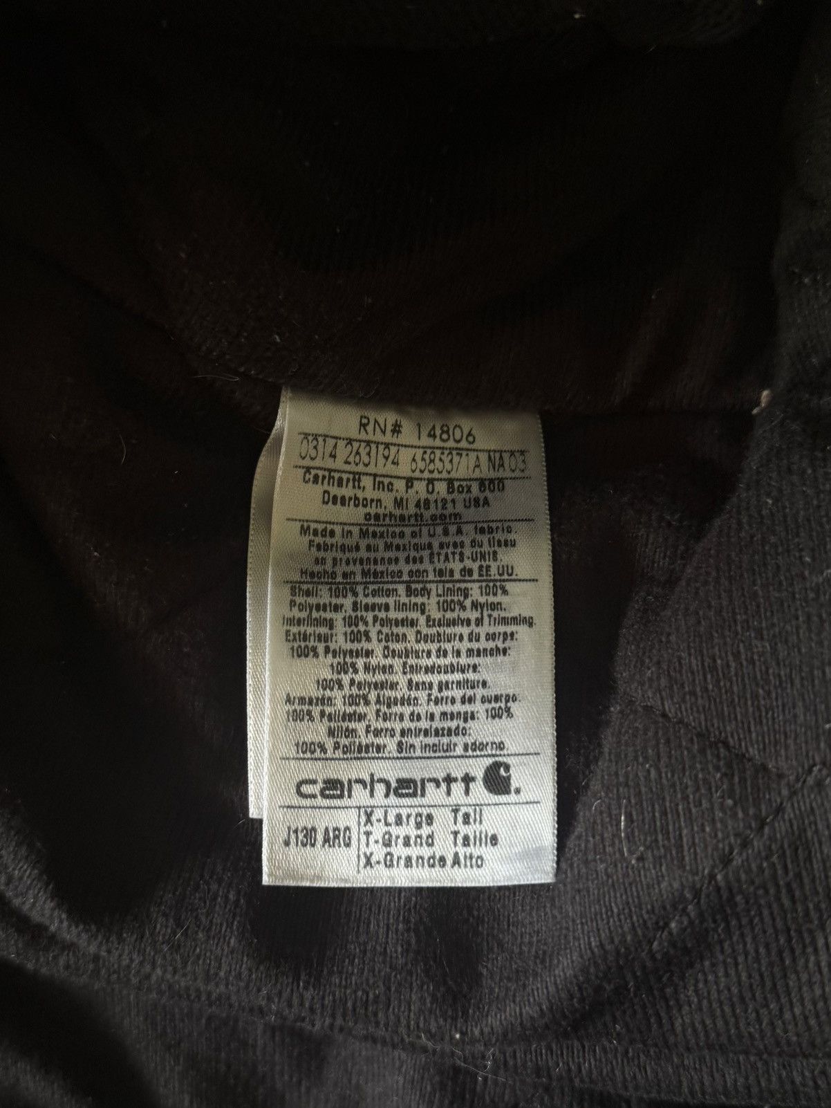 Carhartt J130 ARG Carhartt Jacket Size US XL / EU 56 / 4 - 5 Thumbnail