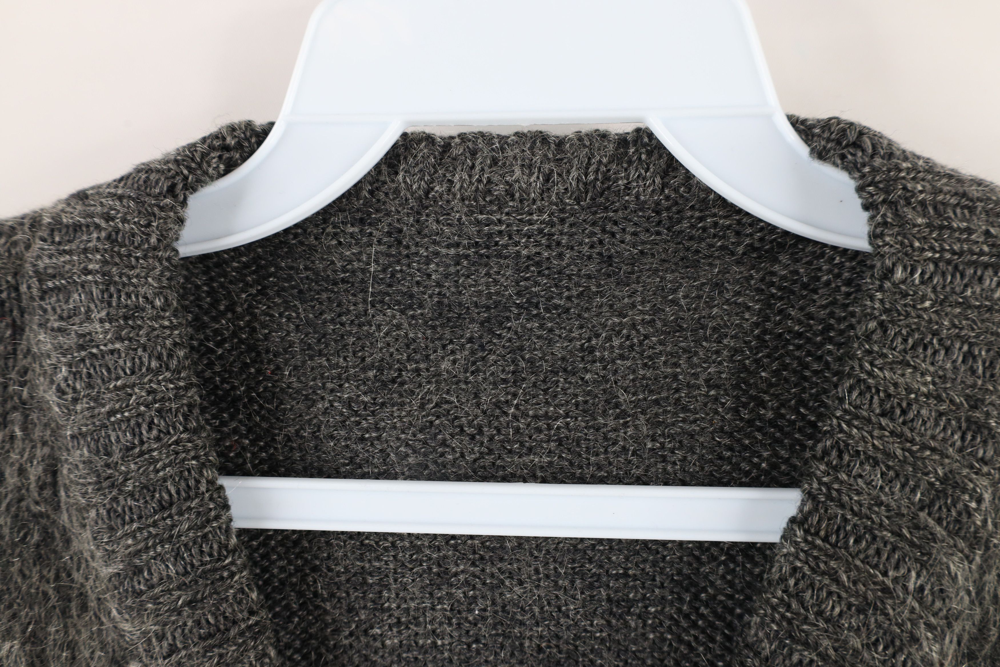 Vintage Vintage 40s 50s Streetwear Wool Shag Knit Sweater Gray Size US S / EU 44-46 / 1 - 10 Thumbnail