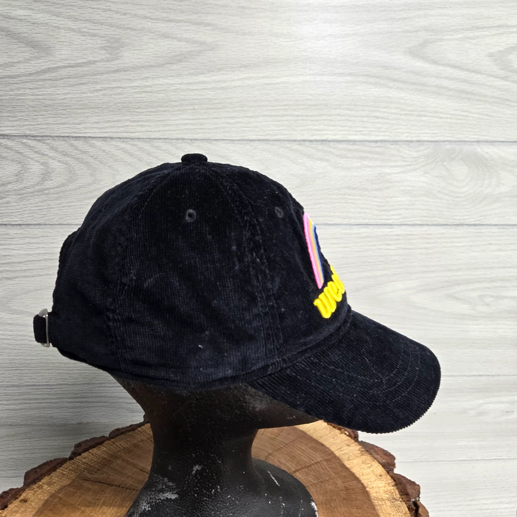 Vintage Weekend Black Hat Cap One Size Adjustable Adult Size Size ONE SIZE - 3 Thumbnail