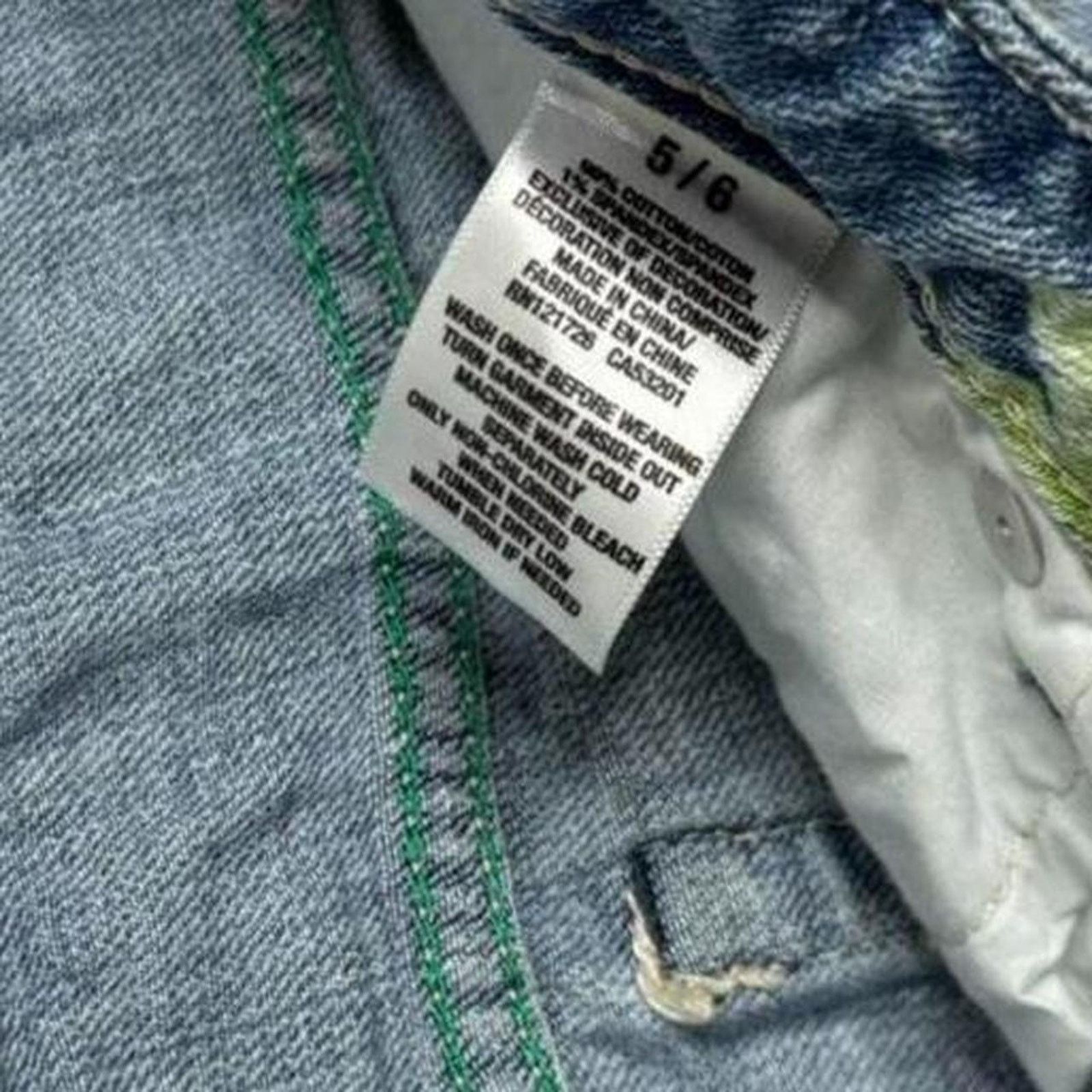 Aeropostale Aeropostale Low Rise Patterned Micro Denim Shorts size 5/6 Size 28" / US 6 / IT 42 - 5 Thumbnail