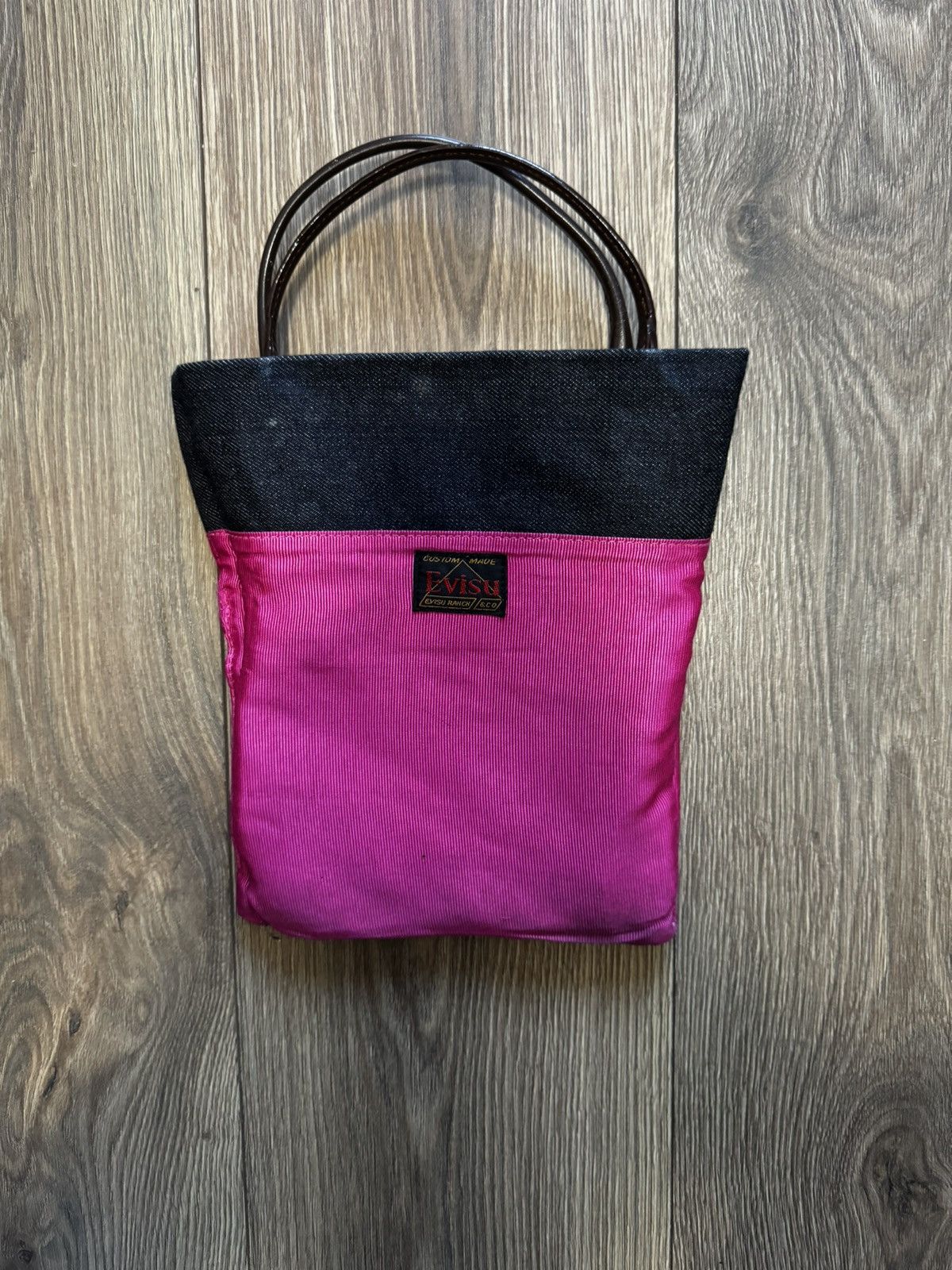 Evisu Vintage Evisu Mini Small Tote Hand Bag Denim Blue Navy Size ONE SIZE - 5 Thumbnail