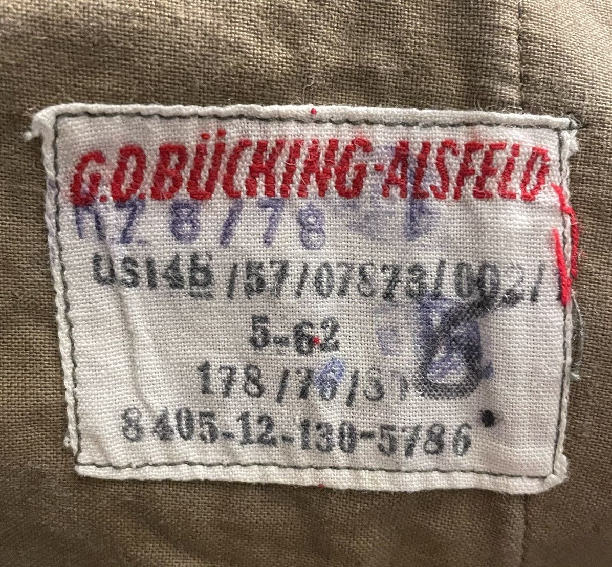 Vintage 50s/60s G. D. Bucking-Alsfeld Green Wool Military Pants Size US 30 / EU 46 - 3 Thumbnail