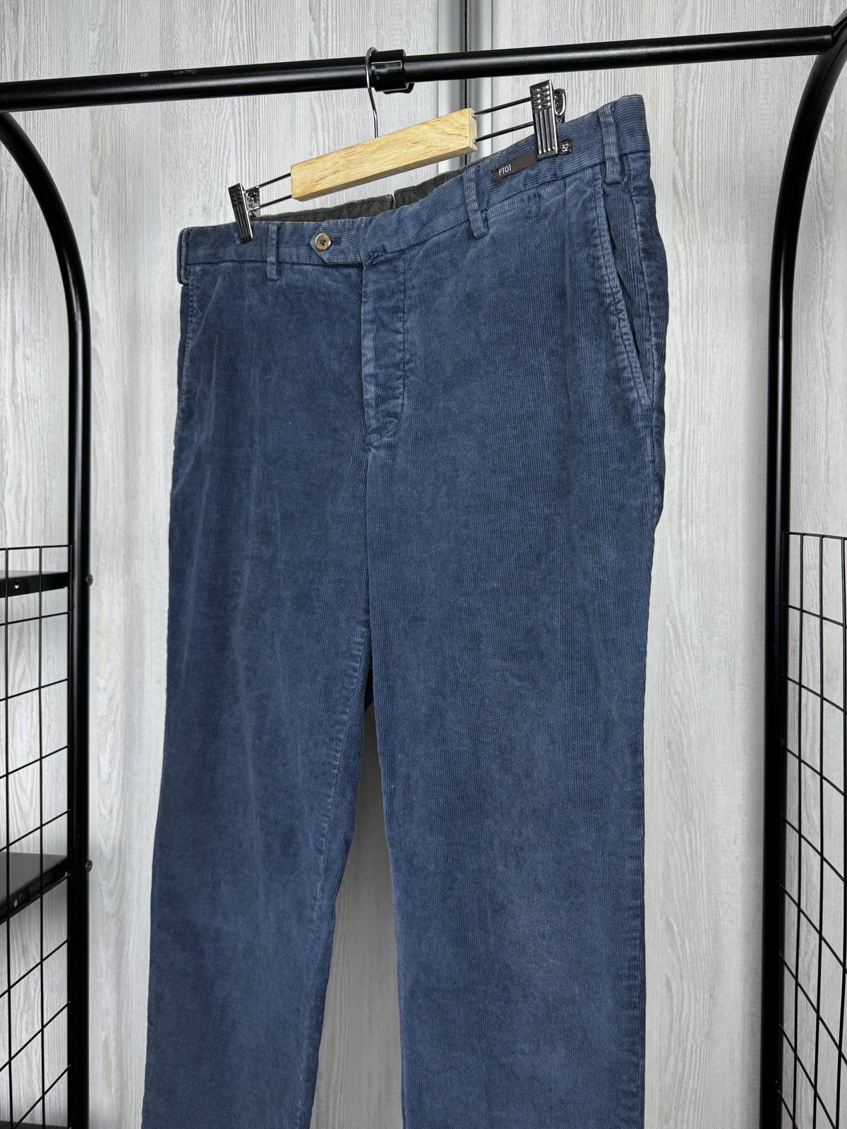 PT Torino PT01 Torino Garment Dyed Stretch blue corduroy casual pants Size US 36 / EU 52 - 5 Thumbnail