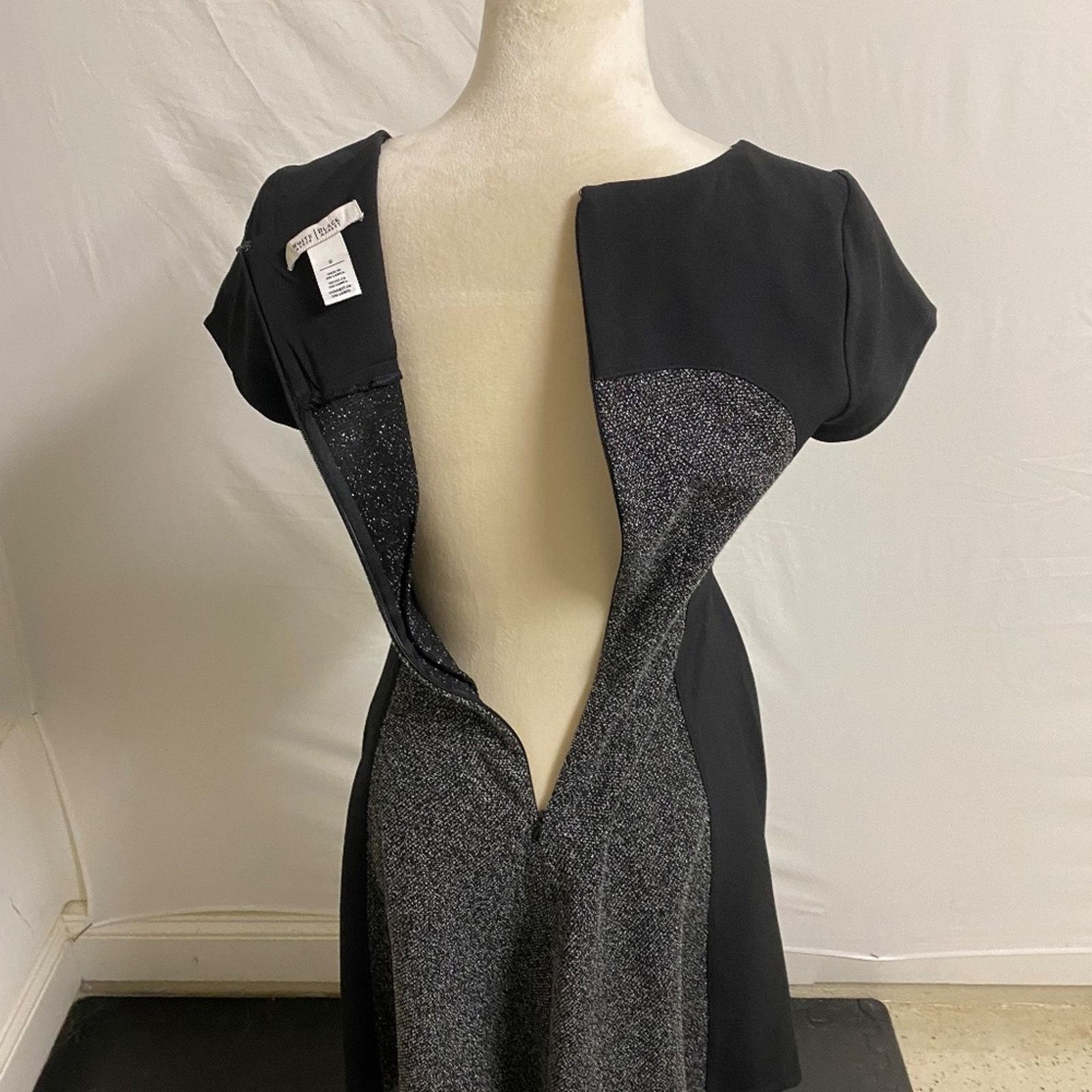 White House Black Market WHBM Dress Women's Career Fit and Flare Slim Swing - 0 Size XS / US 0-2 / IT 36-38 - 6 Thumbnail