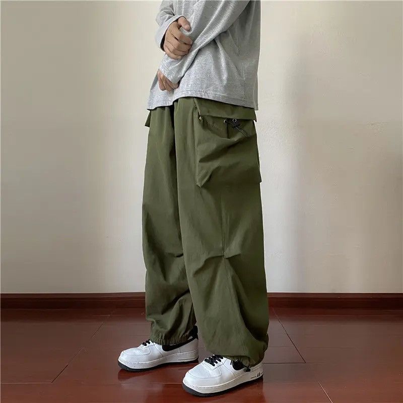 Other Cargo Pants Parachute Style Green Khaki Retro y2k Size US 32 / EU 48 - 1 Thumbnail