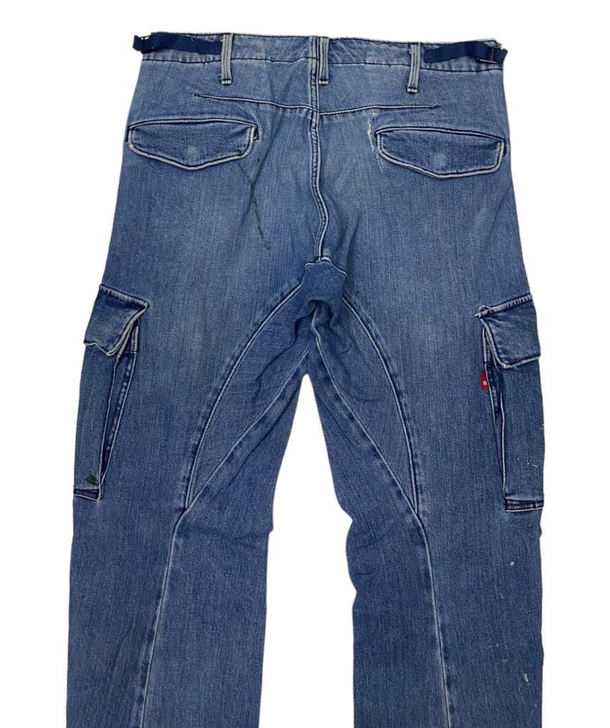 Engineered Garments DISTRESSED DENIM CARGO PANTS LEVIS ENGINEERED MULTI POCKET Size US 30 / EU 46 - 4 Thumbnail