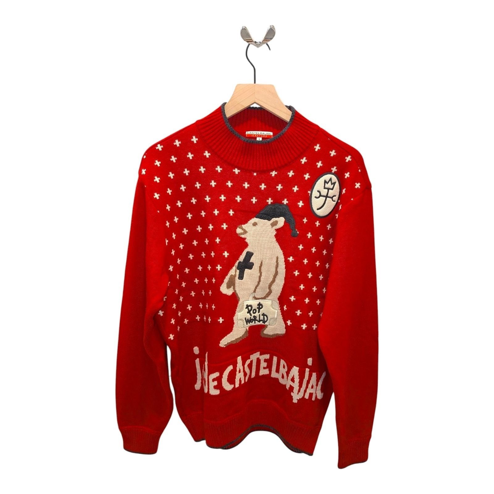 Jean Charles De Castelbajac Vintage 90s Castelbajac Polar Bear Christmas Wool Sweater Size US L / EU 52-54 / 3 - 6 Thumbnail