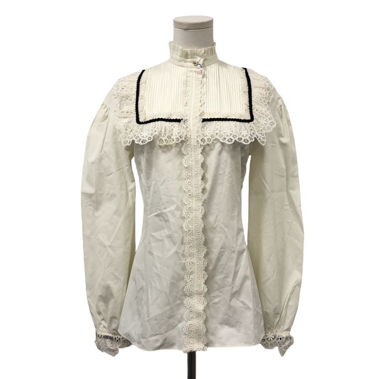 Gucci Gucci Lace Trim Blouse IT 42 Size M / US 6-8 / IT 42-44 - 1 Thumbnail
