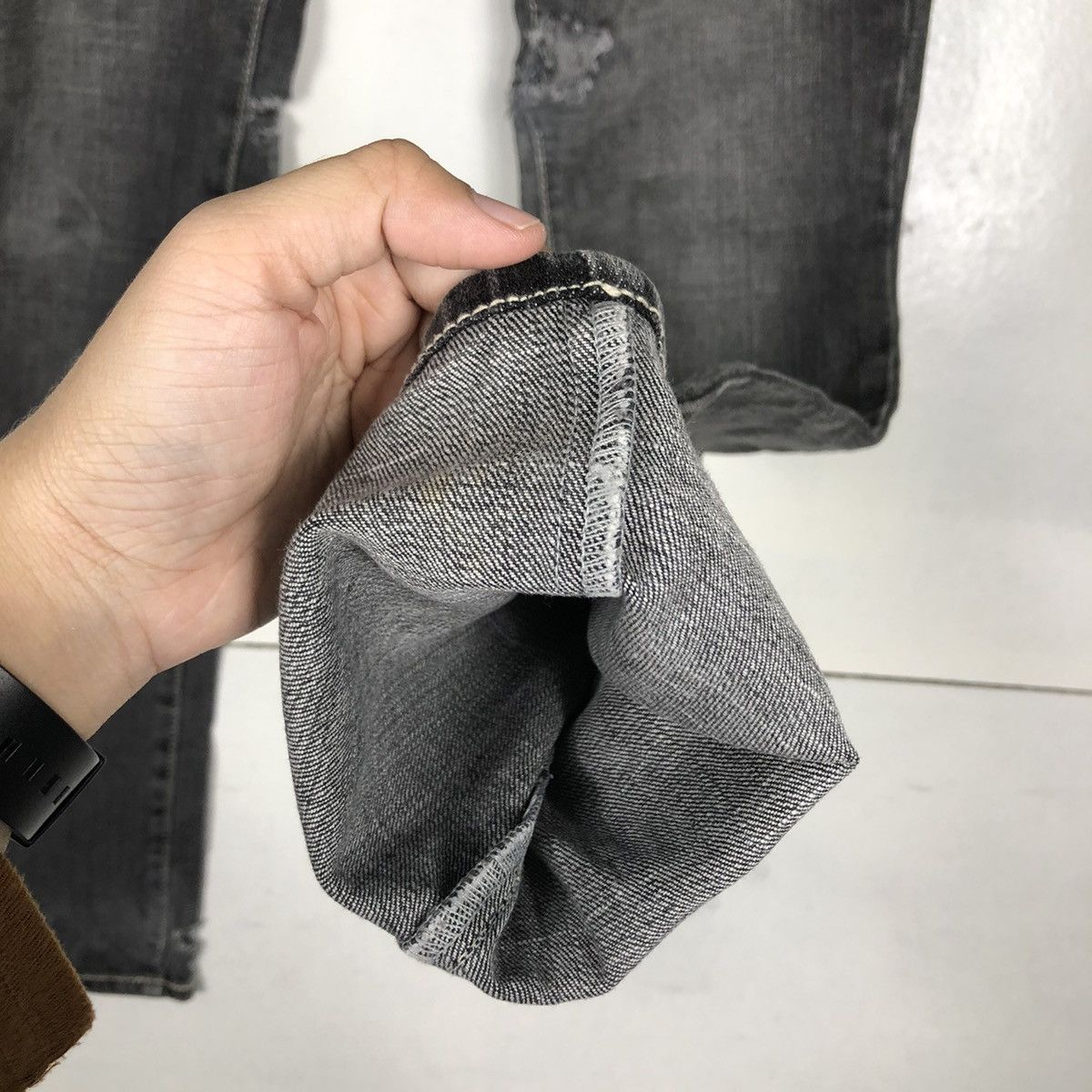 Japanese Brand PUNK DESIGN THE VINTAGE STANDARD SKINNY DISTRESSED DENIM Size US 30 / EU 46 - 12 Thumbnail