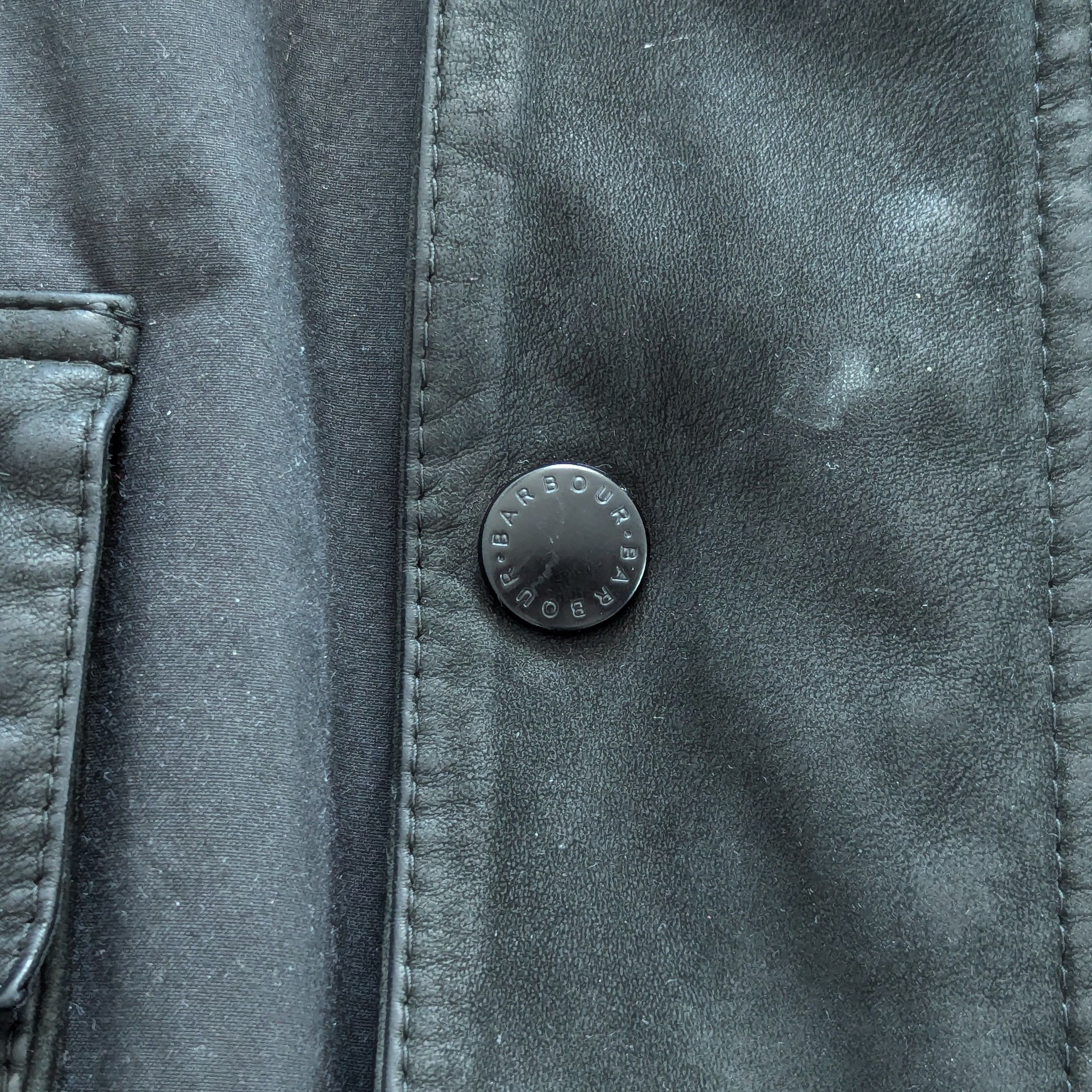 Barbour Barbour A436 Wax Leather INTERNATIONAL-BLACK Jacket MOTO Size US L / EU 52-54 / 3 - 6 Thumbnail