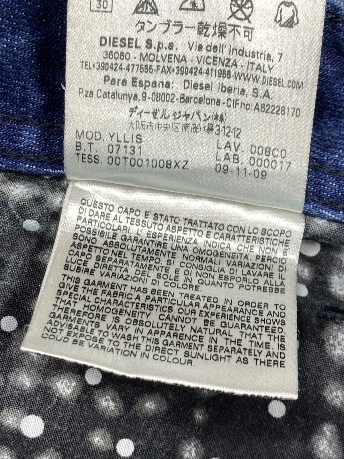Diesel 🔥LASTDROP🔥 Y2K Diesel Washed Denim Jeans Sequined Mini Skirt Size 30" / US 8 / IT 44 - 13 Thumbnail