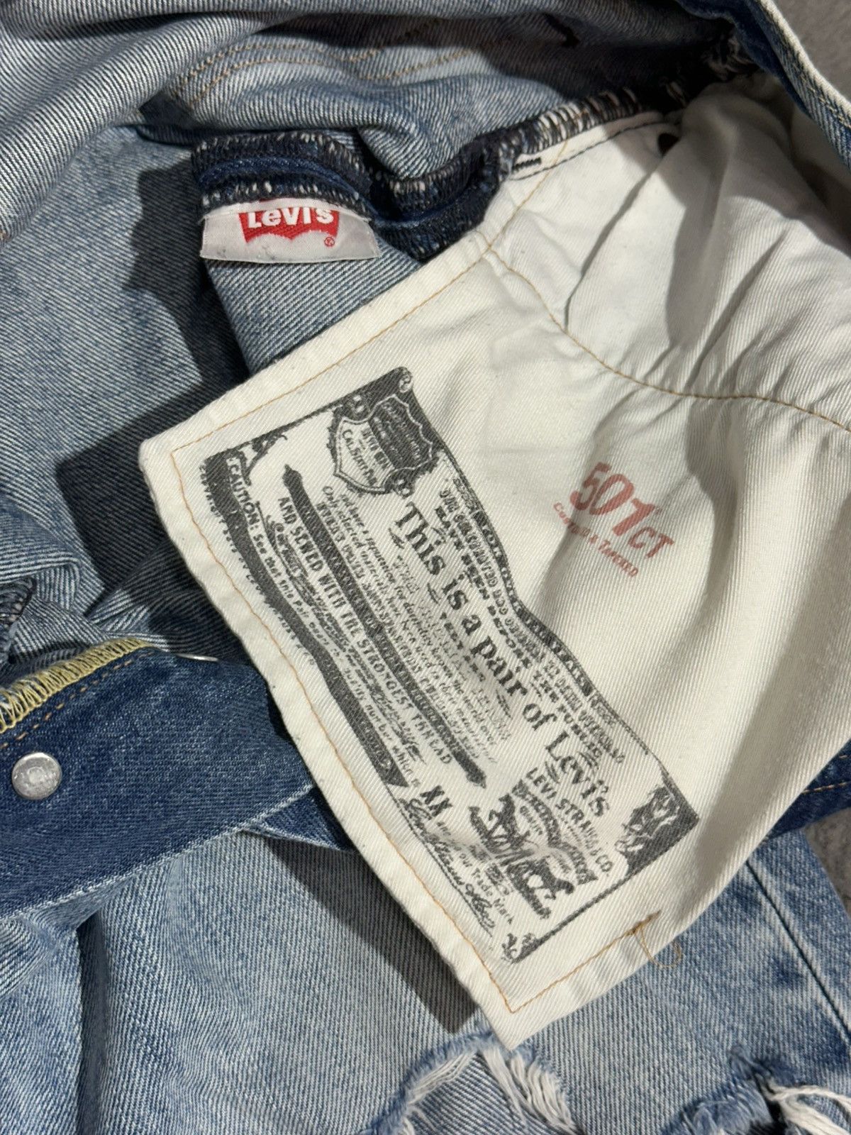 Levi's Vintage Clothing Vintage Levi's 501 CT Customized & Tapered Denim Size US 32 / EU 48 - 9 Thumbnail