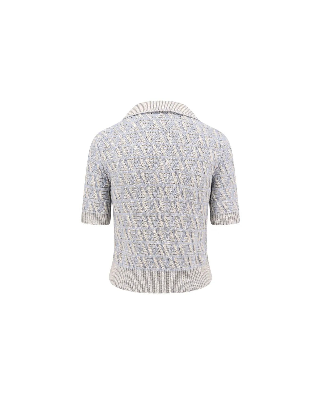 Fendi o1s1wg110326 Jumper in Blue Size M / US 6-8 / IT 42-44 - 2 Thumbnail